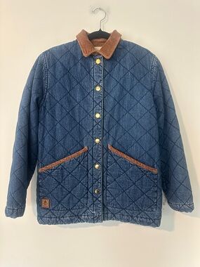 Ralph Lauren Vintage 1990’s Quilted Denim Barn Jacket S (petite)
